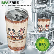 Load image into Gallery viewer, Personalized Mouse Tumbler Custom Name Gift for Couples