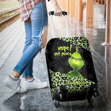 Load image into Gallery viewer, Personalized Grinch Luggage Cover Custom Name for Christmas