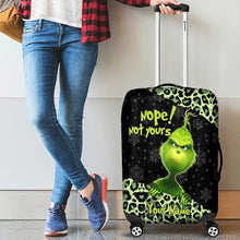Load image into Gallery viewer, Personalized Grinch Luggage Cover Custom Name for Christmas