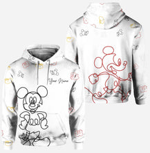 Load image into Gallery viewer, Personalized Mouse Hoodie and Leggings Set Custom Name Gift for Kids