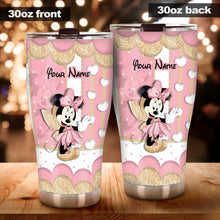 Load image into Gallery viewer, Personalized Pink Mouse Tumbler Custom Name Gift for Girls