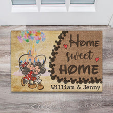 Load image into Gallery viewer, Personalized Home Sweet Home Doormat Custom Name Gift