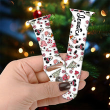 Load image into Gallery viewer, Personalized Christmas Apple Watch Band Custom Name Gift
