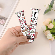 Load image into Gallery viewer, Personalized Christmas Apple Watch Band Custom Name Gift