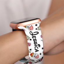 Load image into Gallery viewer, Personalized Christmas Apple Watch Band Custom Name Gift