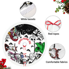 Load image into Gallery viewer, Personalized Nightmare Tree Skirt Custom Name Christmas Gift