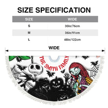 Load image into Gallery viewer, Personalized Nightmare Tree Skirt Custom Name Christmas Gift