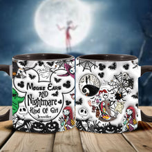 Load image into Gallery viewer, Personalized Mouse Ears Mug Unique Gift for Halloween Lover