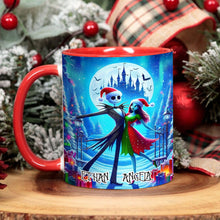 Load image into Gallery viewer, Personalized Nightmare Accent Mug with Custom Names Gift Idea