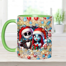 Load image into Gallery viewer, Personalized Nightmare Accent Mug with Custom Names Gift Idea