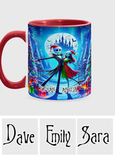 Load image into Gallery viewer, Personalized Nightmare Accent Mug with Custom Names Gift Idea