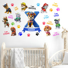 Load image into Gallery viewer, Personalized Kids Wall Decal with Inspirational Quotes for Nursery