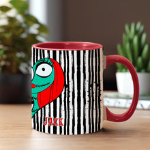 Load image into Gallery viewer, Personalized Nightmare Accent Mug Custom Name Gift for Couples