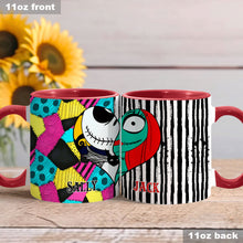 Load image into Gallery viewer, Personalized Nightmare Accent Mug Custom Name Gift for Couples