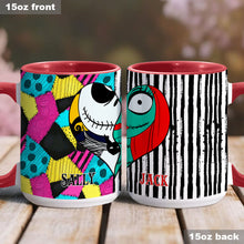 Load image into Gallery viewer, Personalized Nightmare Accent Mug Custom Name Gift for Couples