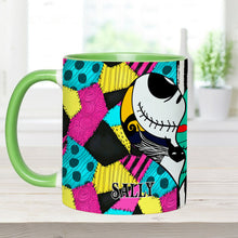 Load image into Gallery viewer, Personalized Nightmare Accent Mug Custom Name Gift for Couples