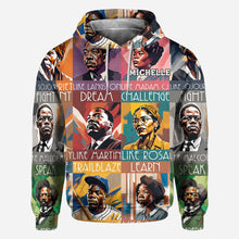 Load image into Gallery viewer, Personalized All Over Shirt Featuring African American Icons for Unique Gifts