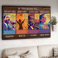 Load image into Gallery viewer, Personalized African American Canvas Art Inspirational Quotes Gift