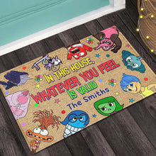 Load image into Gallery viewer, Personalized Family Doormat Whatever You Feel Is Valid Gift