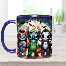 Load image into Gallery viewer, Personalized Spooky Ohana Accent Mug - Unique Halloween Gift