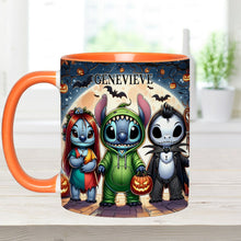 Load image into Gallery viewer, Personalized Spooky Ohana Accent Mug - Unique Halloween Gift