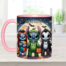 Load image into Gallery viewer, Personalized Spooky Ohana Accent Mug - Unique Halloween Gift
