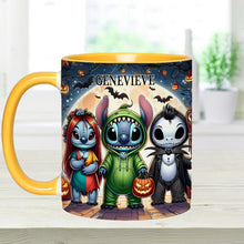 Load image into Gallery viewer, Personalized Spooky Ohana Accent Mug - Unique Halloween Gift