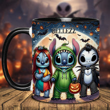 Load image into Gallery viewer, Personalized Spooky Ohana Accent Mug - Unique Halloween Gift