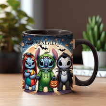 Load image into Gallery viewer, Personalized Spooky Ohana Accent Mug - Unique Halloween Gift