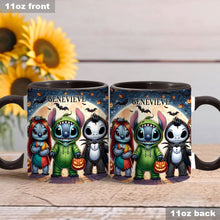 Load image into Gallery viewer, Personalized Spooky Ohana Accent Mug - Unique Halloween Gift