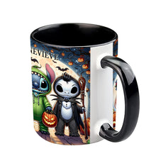 Load image into Gallery viewer, Personalized Spooky Ohana Accent Mug - Unique Halloween Gift