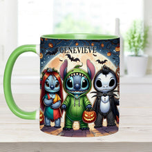 Load image into Gallery viewer, Personalized Spooky Ohana Accent Mug - Unique Halloween Gift