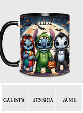 Load image into Gallery viewer, Personalized Spooky Ohana Accent Mug - Unique Halloween Gift