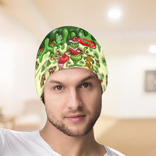 Load image into Gallery viewer, Personalized Christmas Beanie Hat with Grinch Design for Kids