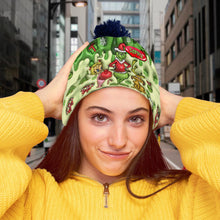 Load image into Gallery viewer, Personalized Christmas Beanie Hat with Grinch Design for Kids