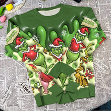 Load image into Gallery viewer, Personalized Christmas Sweatshirt Grinch Design for Women