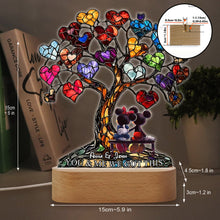 Load image into Gallery viewer, Personalized Love Tree Acrylic Light Base Custom Name Gift