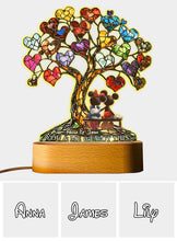 Load image into Gallery viewer, Personalized Love Tree Acrylic Light Base Custom Name Gift