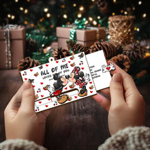 Load image into Gallery viewer, Personalized Sliding Ornament Custom Message Heart Design