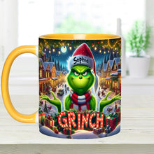 Load image into Gallery viewer, Personalized Christmas Accent Mug Custom Name Grinch Gift