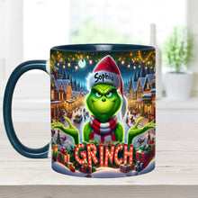 Load image into Gallery viewer, Personalized Christmas Accent Mug Custom Name Grinch Gift