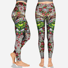 Load image into Gallery viewer, Personalized Grinch Hoodie & Leggings Christmas Gift for Family
