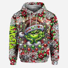 Load image into Gallery viewer, Personalized Grinch Hoodie & Leggings Christmas Gift for Family