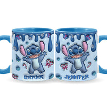 Load image into Gallery viewer, Personalized Ceramic Accent Mug Ohana Gift for Mom or Dad