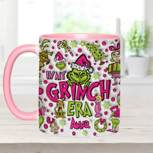 Load image into Gallery viewer, Personalized Grinch Accent Mug Custom Name Holiday Gift