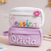 Load image into Gallery viewer, Personalized Corduroy Pencil Case Custom Name Gift for Kids