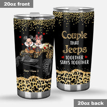 Load image into Gallery viewer, Personalized Couple Tumbler with 3D Print Custom Names Gift
