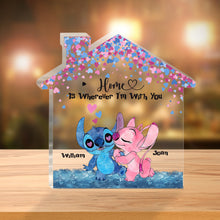 Load image into Gallery viewer, Personalized Couple Acrylic Plaque Gift Home Is Wherever I'm With You