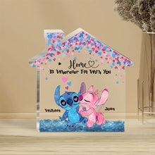 Load image into Gallery viewer, Personalized Couple Acrylic Plaque Gift Home Is Wherever I'm With You