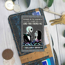 Load image into Gallery viewer, Personalized Metal Wallet Insert Card Custom Name Gift for Couples